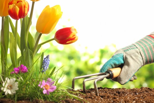 Load-based garden service pricing for local properties in Sipson