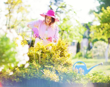 Gardeners Sipson team separating recyclable green waste